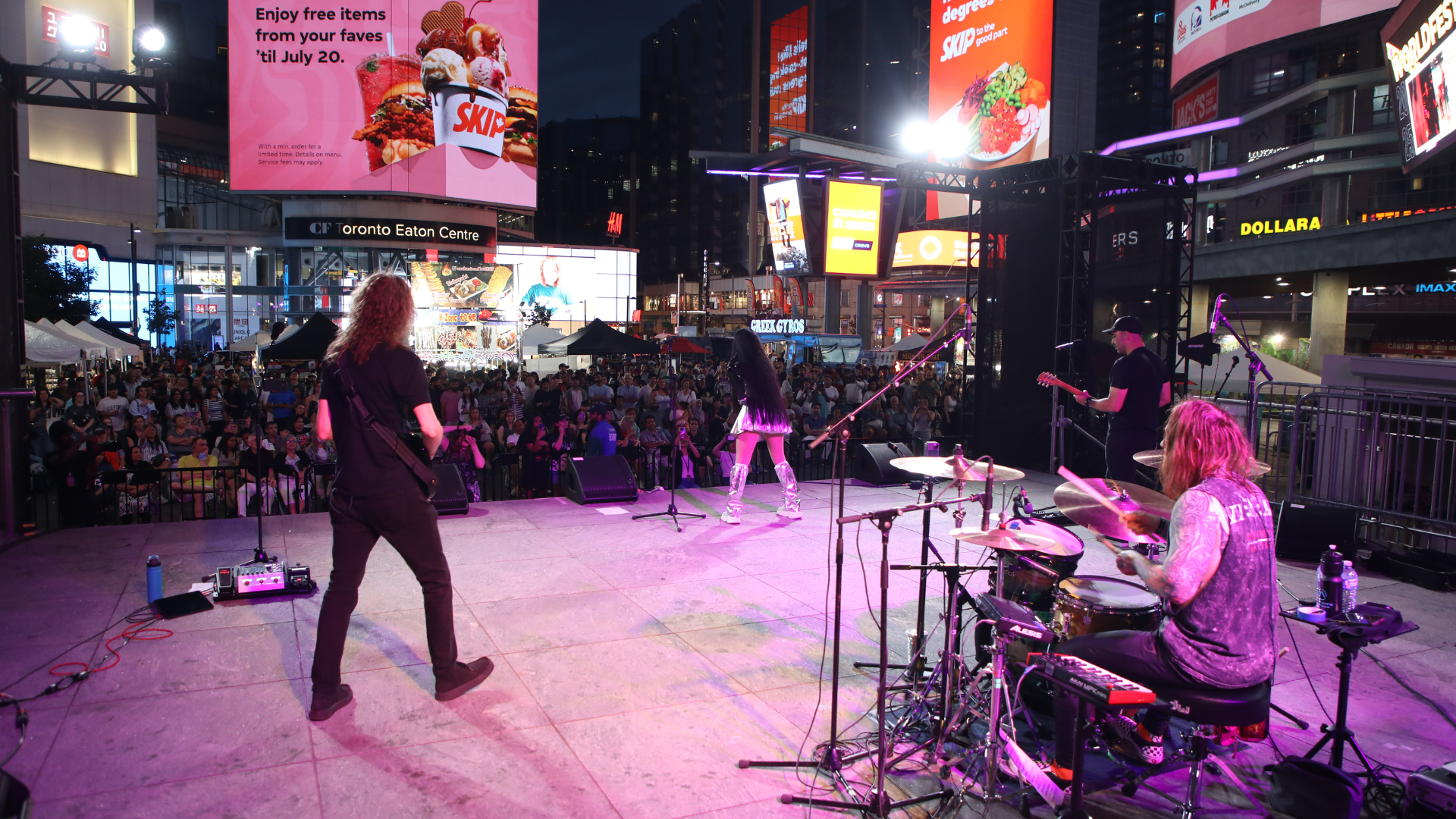 Attendees exploring multicultural brand activations at a Canadian festival powered by Brand Guruz