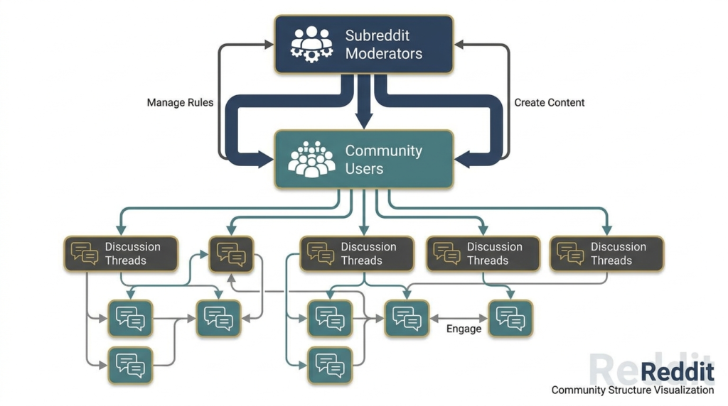 How Reddit subreddit communities are structured