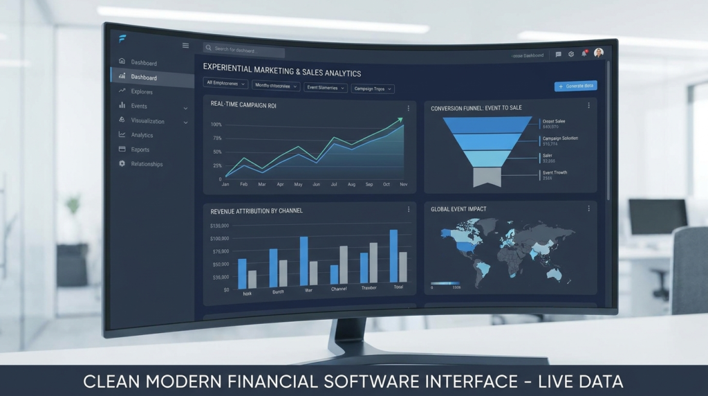 Real-time experiential marketing to revenue attribution dashboard