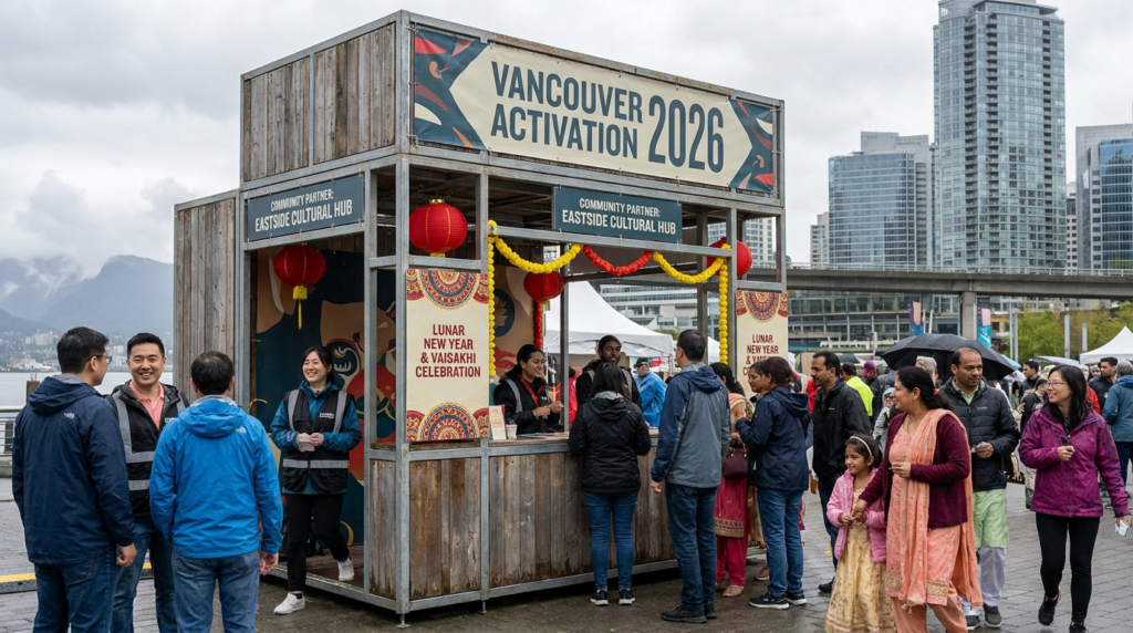 Experiential marketing tour activation localized for a multicultural Vancouver audience in 2026.