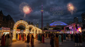 A view of the Diwali celebration in 2026 in Toronto