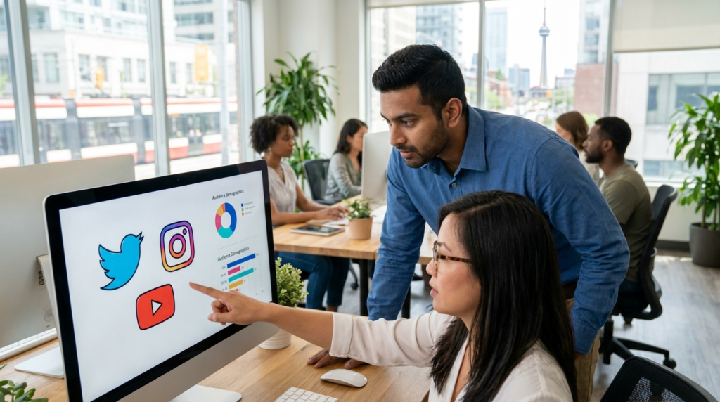 Digital advertising agency Toronto team building a multicultural paid social campaign for GTA audiences.