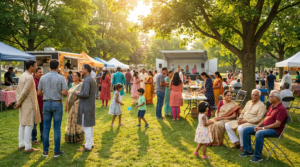 South Asian consumer Canada brand marketing guide showing a diverse group of South Asian Canadian community members at a cultural community event in Brampton Ontario in 2026.